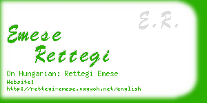 emese rettegi business card